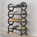 Rangement à chaussures élégant à 4 niveaux