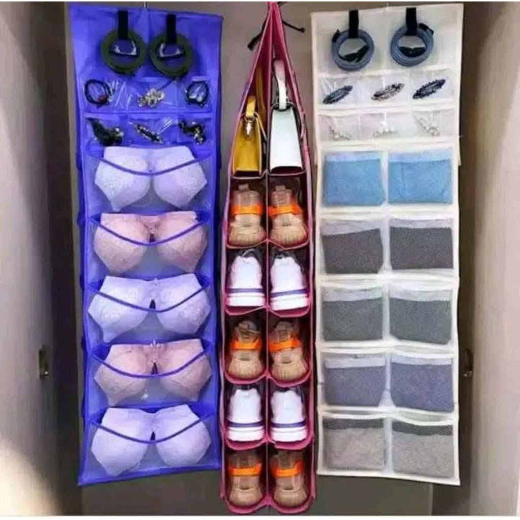 Porte-rangement suspendu avec poches pour chaussures