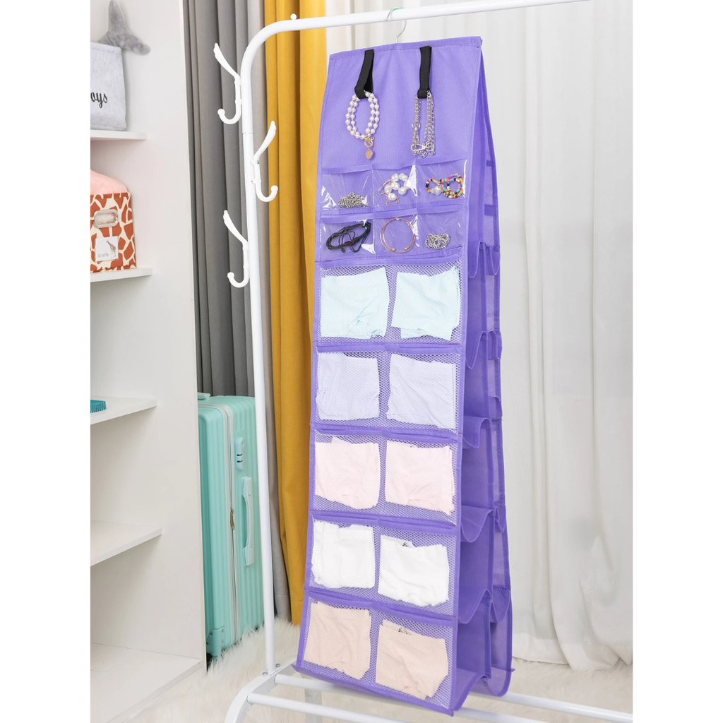 Porte-rangement suspendu avec poches pour chaussures