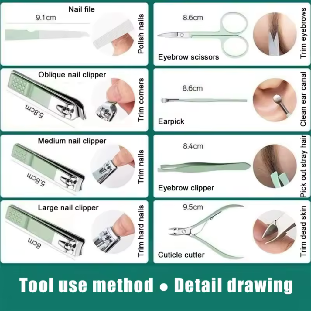 Ensemble de coupe-ongles professionnel