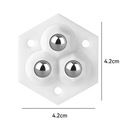 Roulette pivotante discrète pour meubles