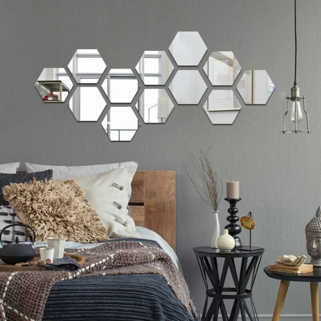 Sticker mural miroir 12PCS