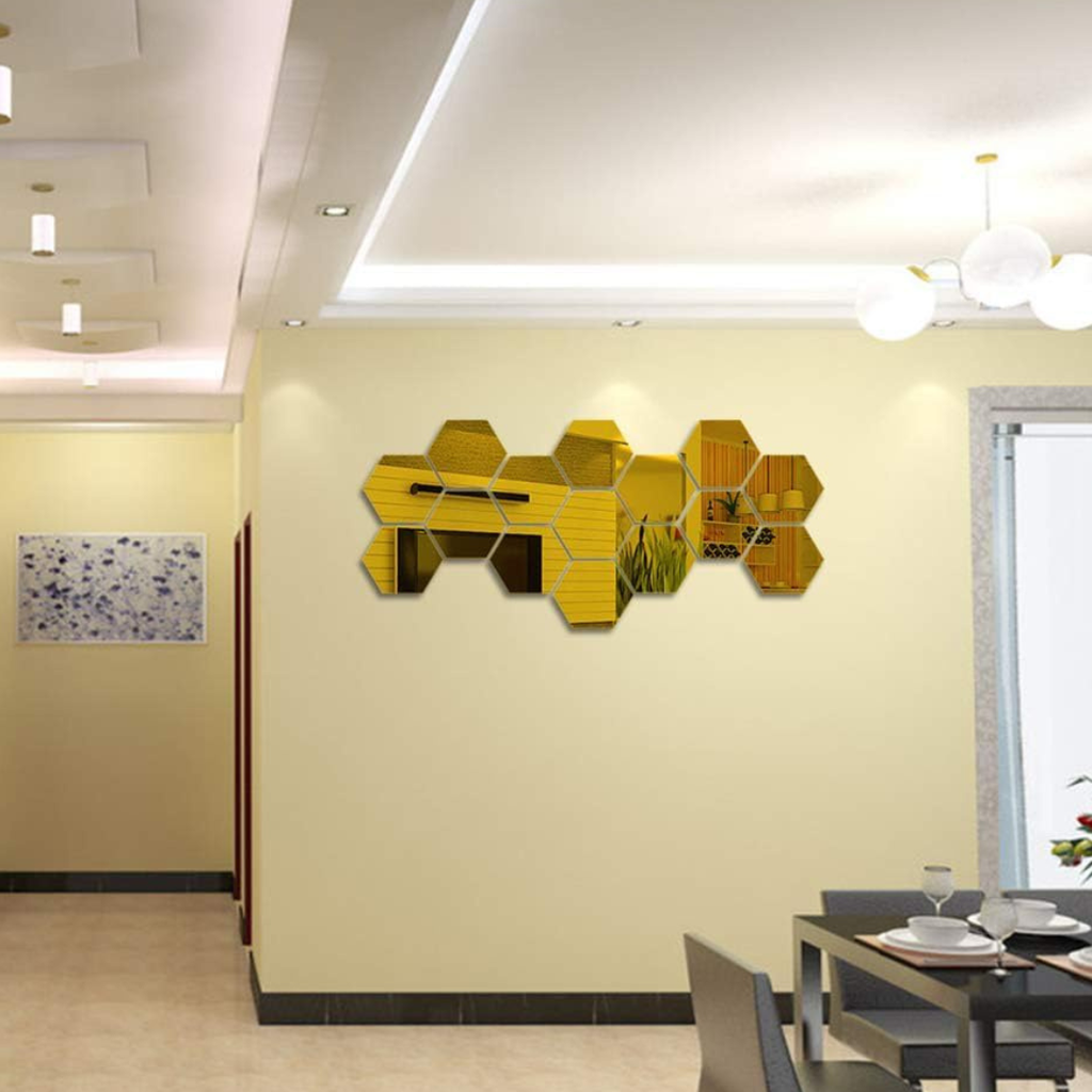 Sticker mural miroir 12PCS