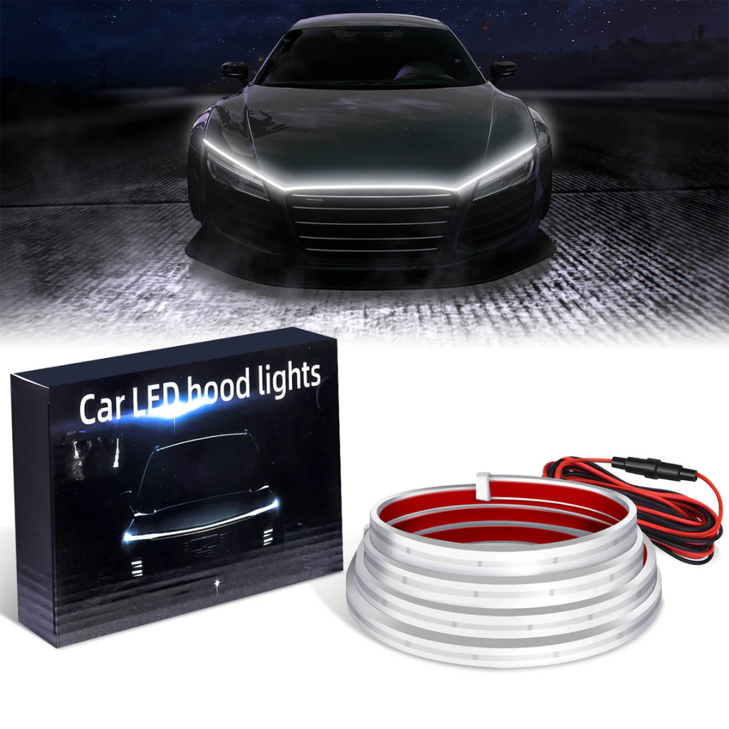 Bande lumineuse LED pour capot de voiture