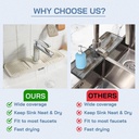 Tapis absorbant en silicone pour robinet