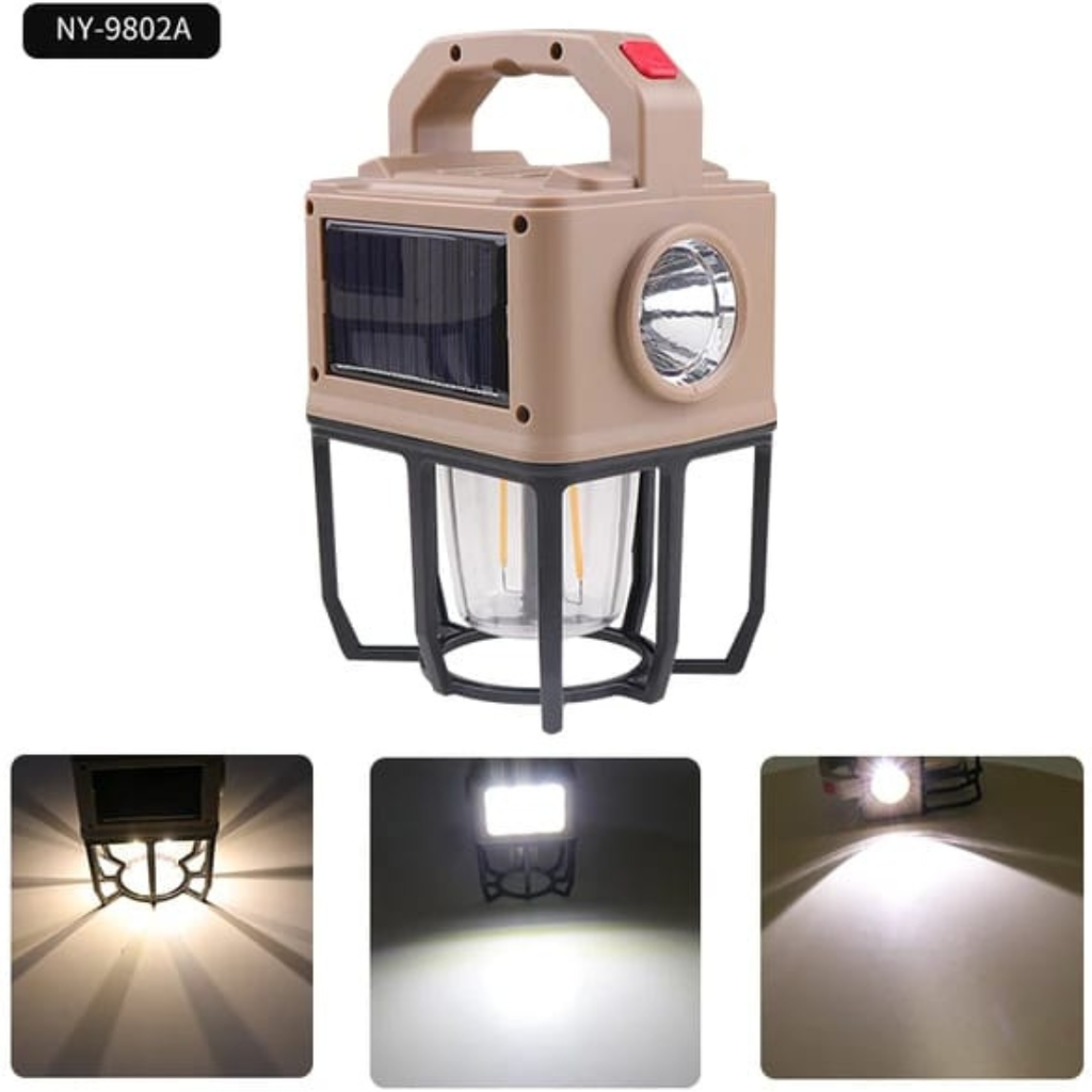 Lampe de camping à énergie solaire à 3 modes