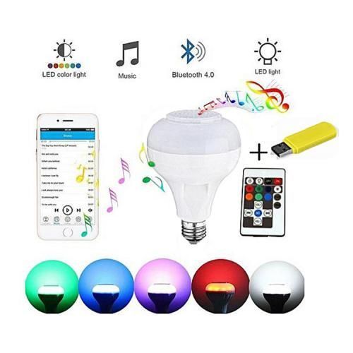 Ampoule Led Bluetooth + disque flash USB