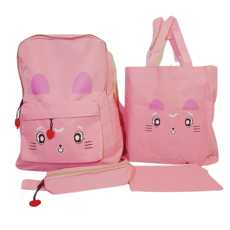 Sac À Dos Scolaire 4pcs