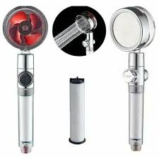 Pommeau de Douche à Hélice Haute Pression Économie d'Eau