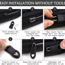 Lot de 24 tirettes de fermeture éclair