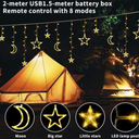 Guirlande lumineuse Lune &amp; Étoiles