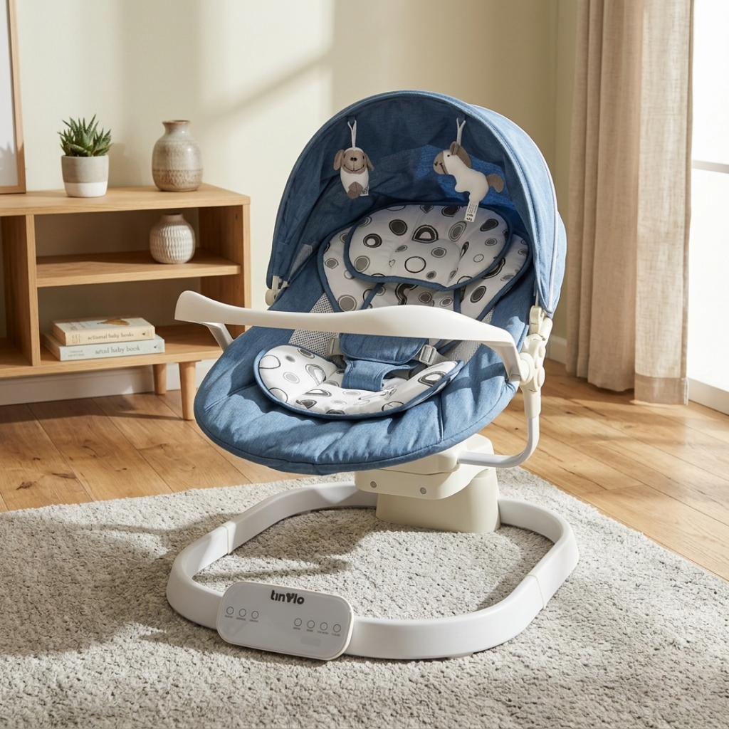 Transat Bébé Électrique Intelligent avec Balancement Automatique