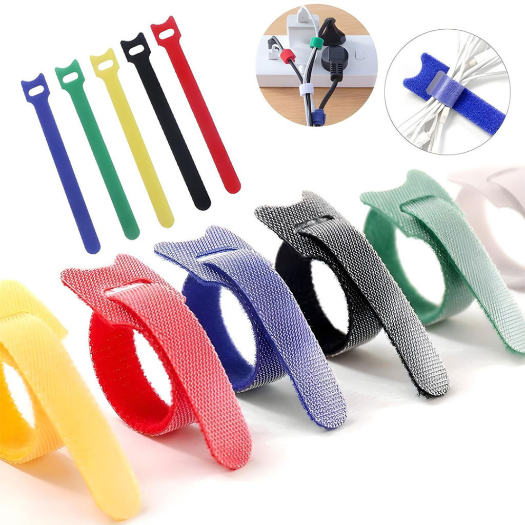 Lot de 40 Organisateurs de câble réglables réutilisable