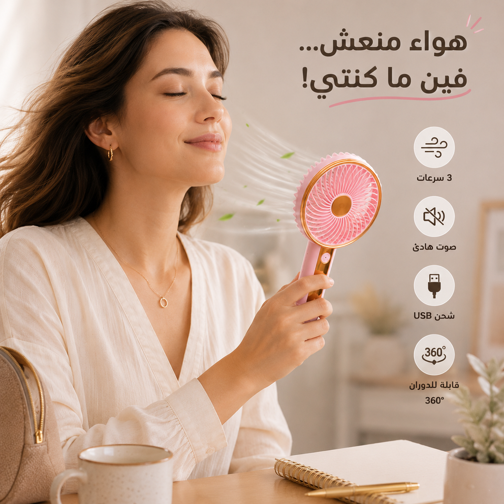 Mini ventilateur rechargeable