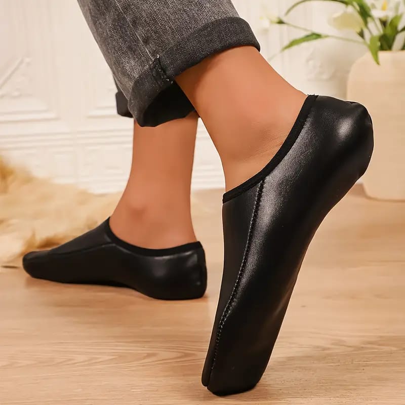 Chausson en Cuir Fourré – Taille Standard