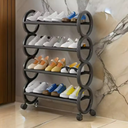 Rangement à chaussures élégant à 4 niveaux