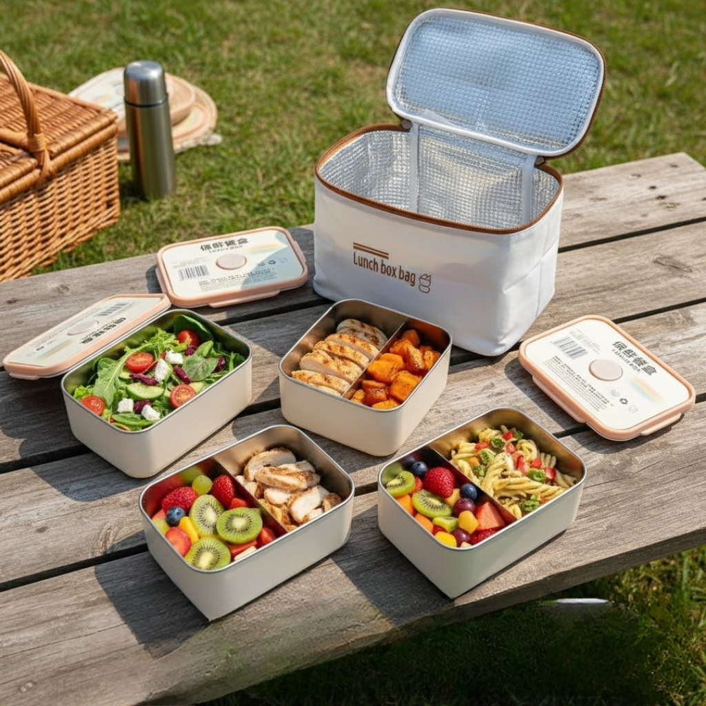 Lunch Box 4 étage avec Sac Isotherme