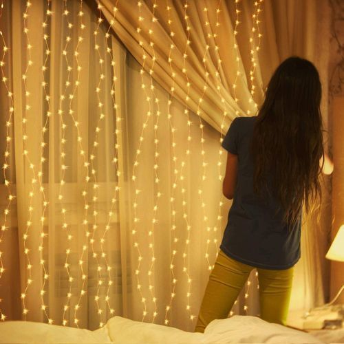 Rideaux Lumineux JAUNE