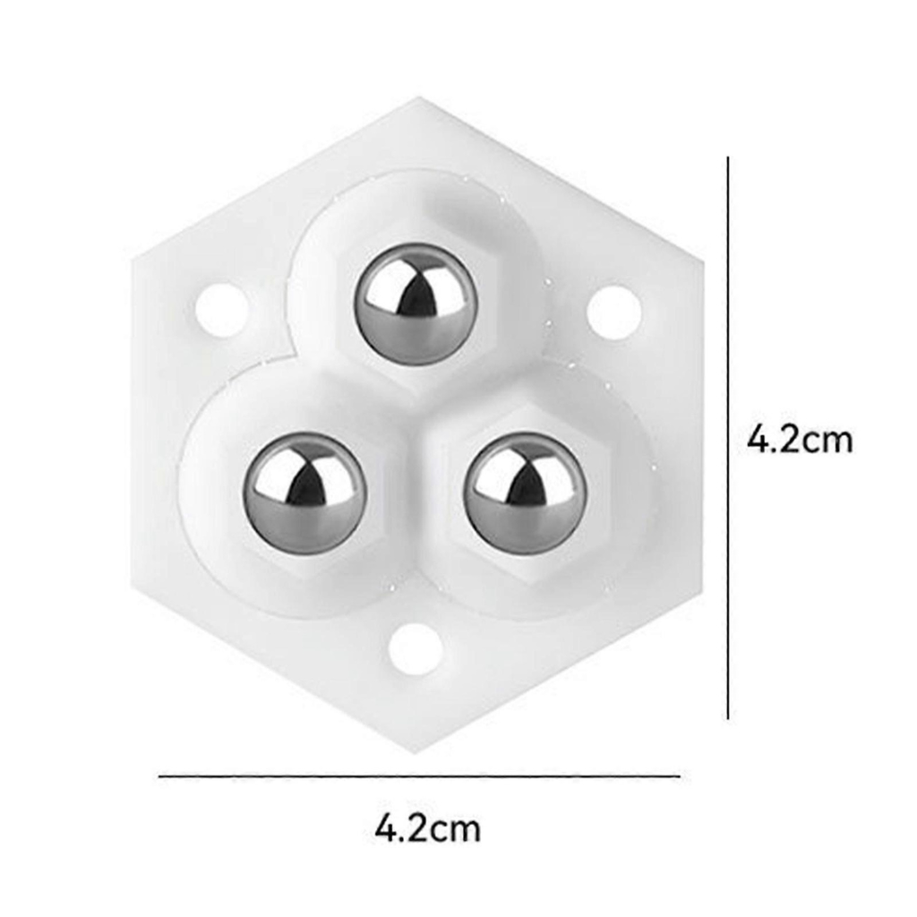 Roulette pivotante discrète pour meubles