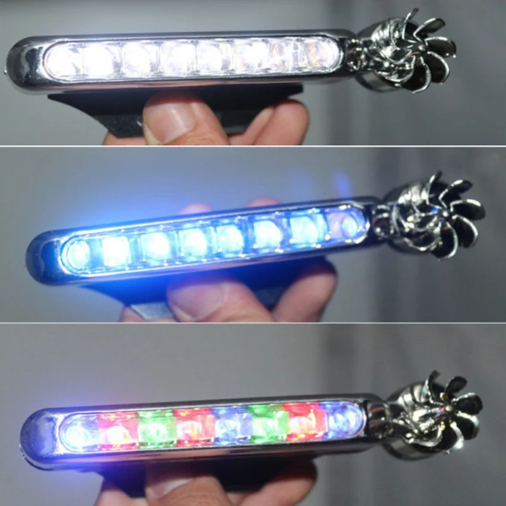 Phares de voiture à LED alimentés par le vent