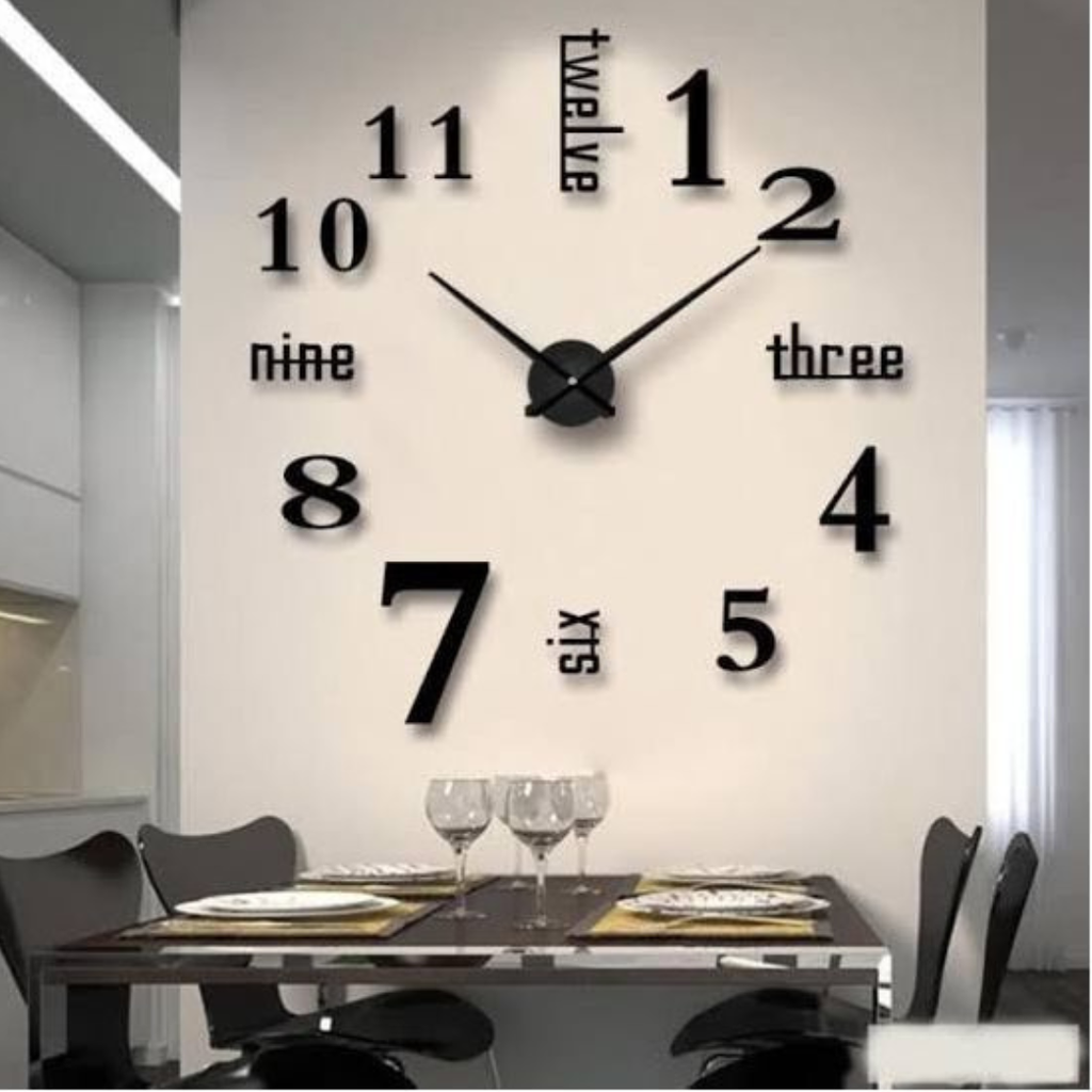 Horloge murale 3D