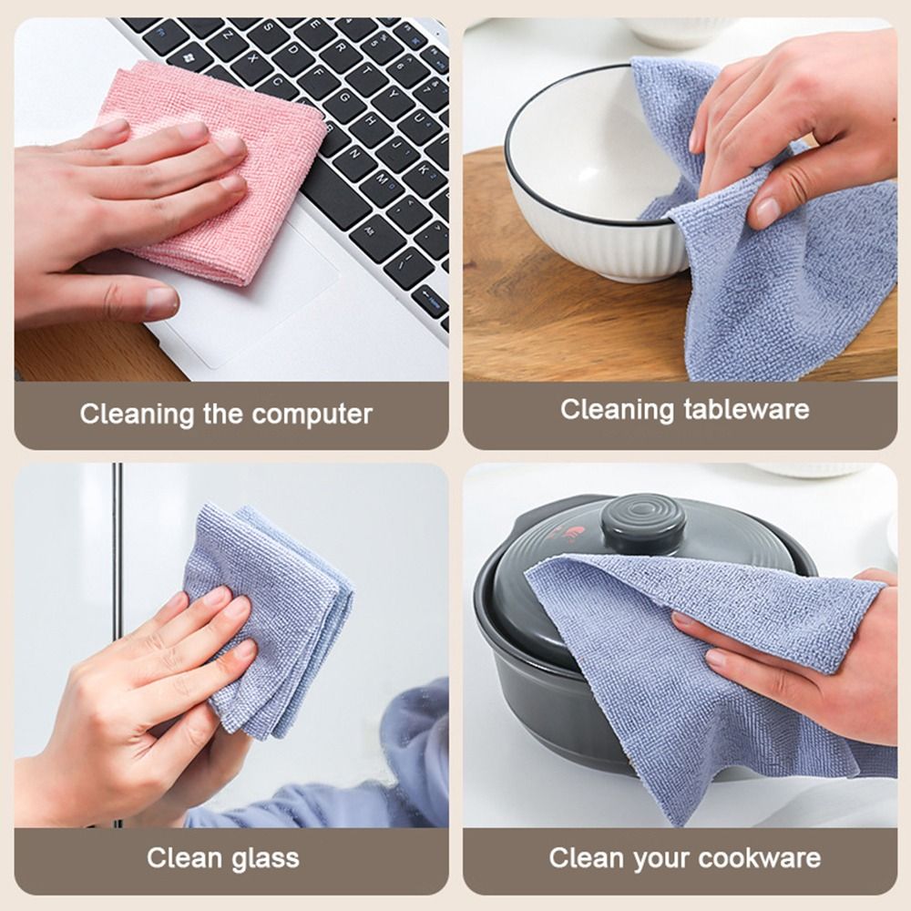 Chiffons de Nettoyage Ultra-Absorbants en Microfibre