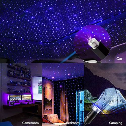 Mini projecteur d'étoiles de voiture Projection de lumière de ciel étoilé ambiant