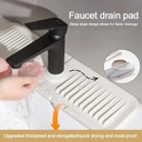 Tapis absorbant en silicone pour robinet