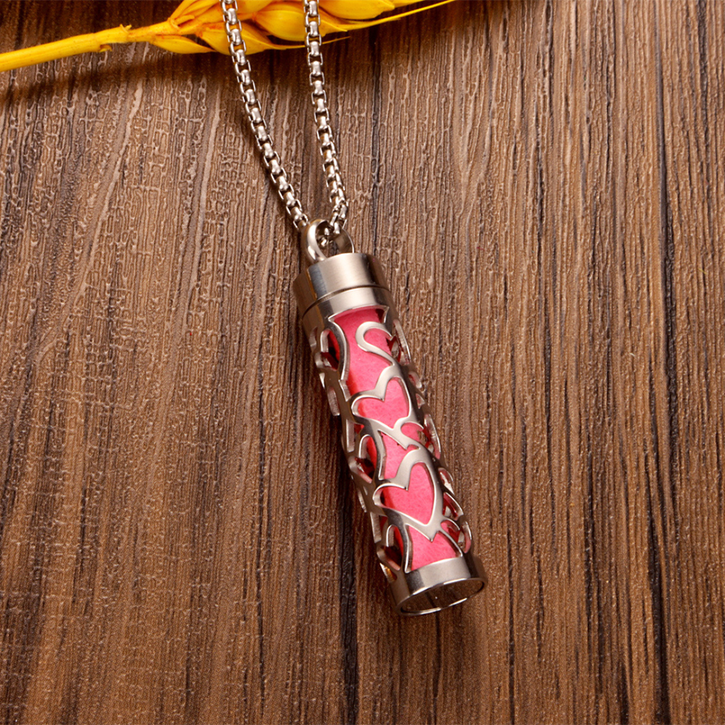 Collier parfumé en acier inoxydable