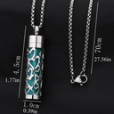Collier parfumé en acier inoxydable