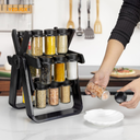 Présentoir À Épices 18 Pots Plastique