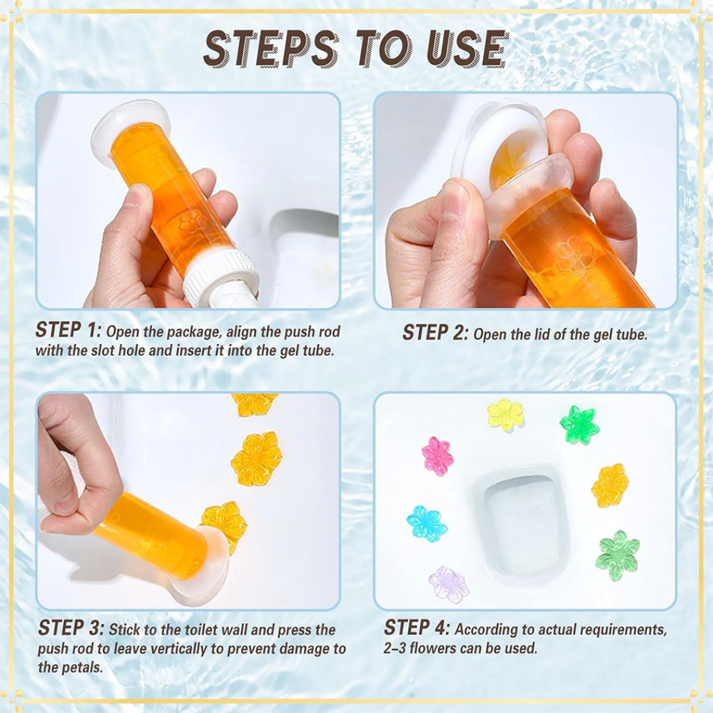 Gel tampons désodorisants pour toilette