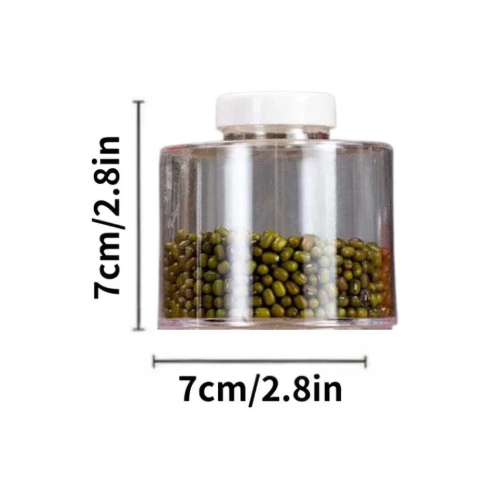 Un ensemble de 6 bouteilles d'épices de cuisine