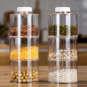 Un ensemble de 6 bouteilles d'épices de cuisine