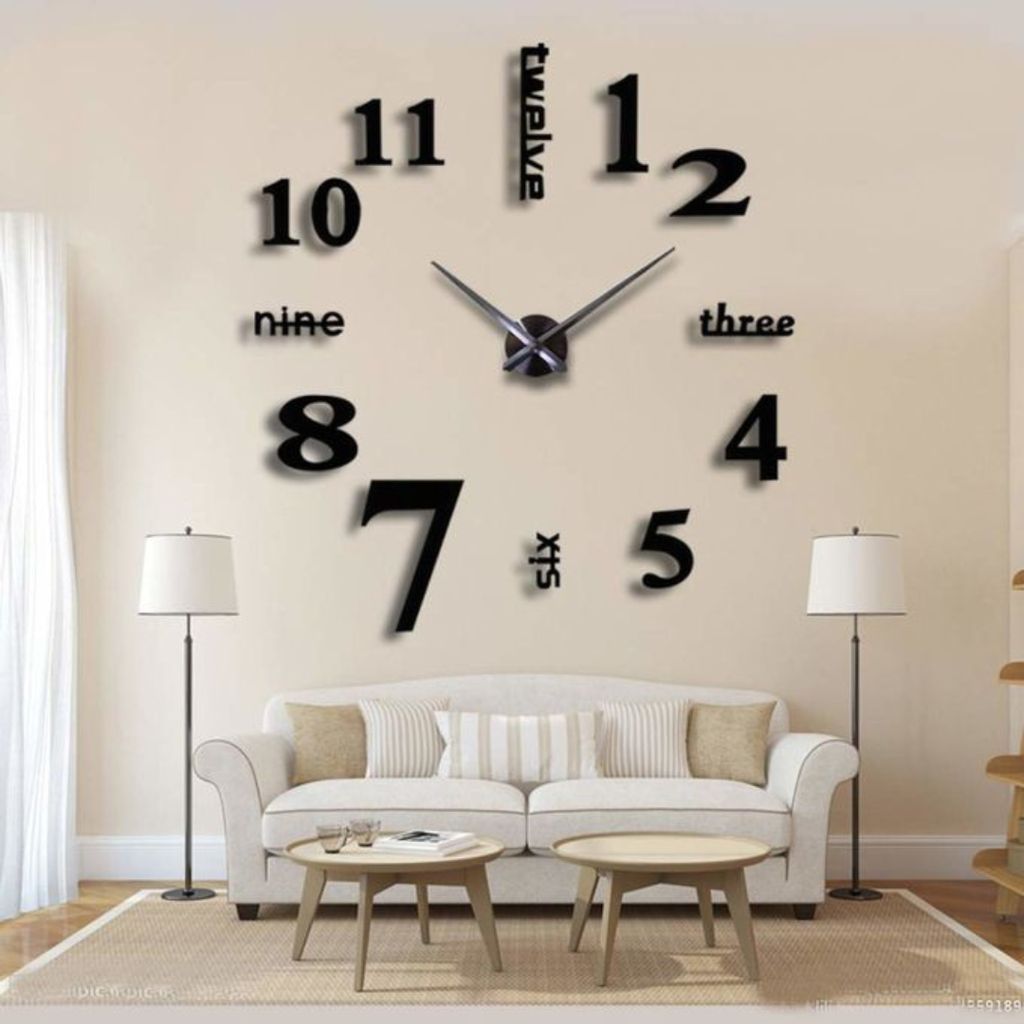 Horloge murale 3D